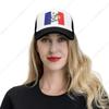 Die französische Tour de France Flagge Atmungsaktive Netzmütze mit Team-Mode Trucker-Hüte Verstellbare Baseballkappe