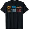 Eat Sleep Bead Beadery Custom Jewelry Maker Beading Gift T Shirt