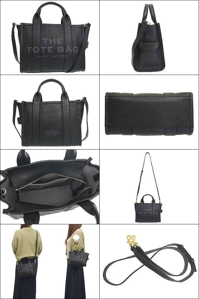 Bag H009L01SP21 Black The Leather Full Grain Leather Debossed Logo Mini Tote Bag [Marc Jacobs] (Tote Bag) Women's [Brand] [Item]