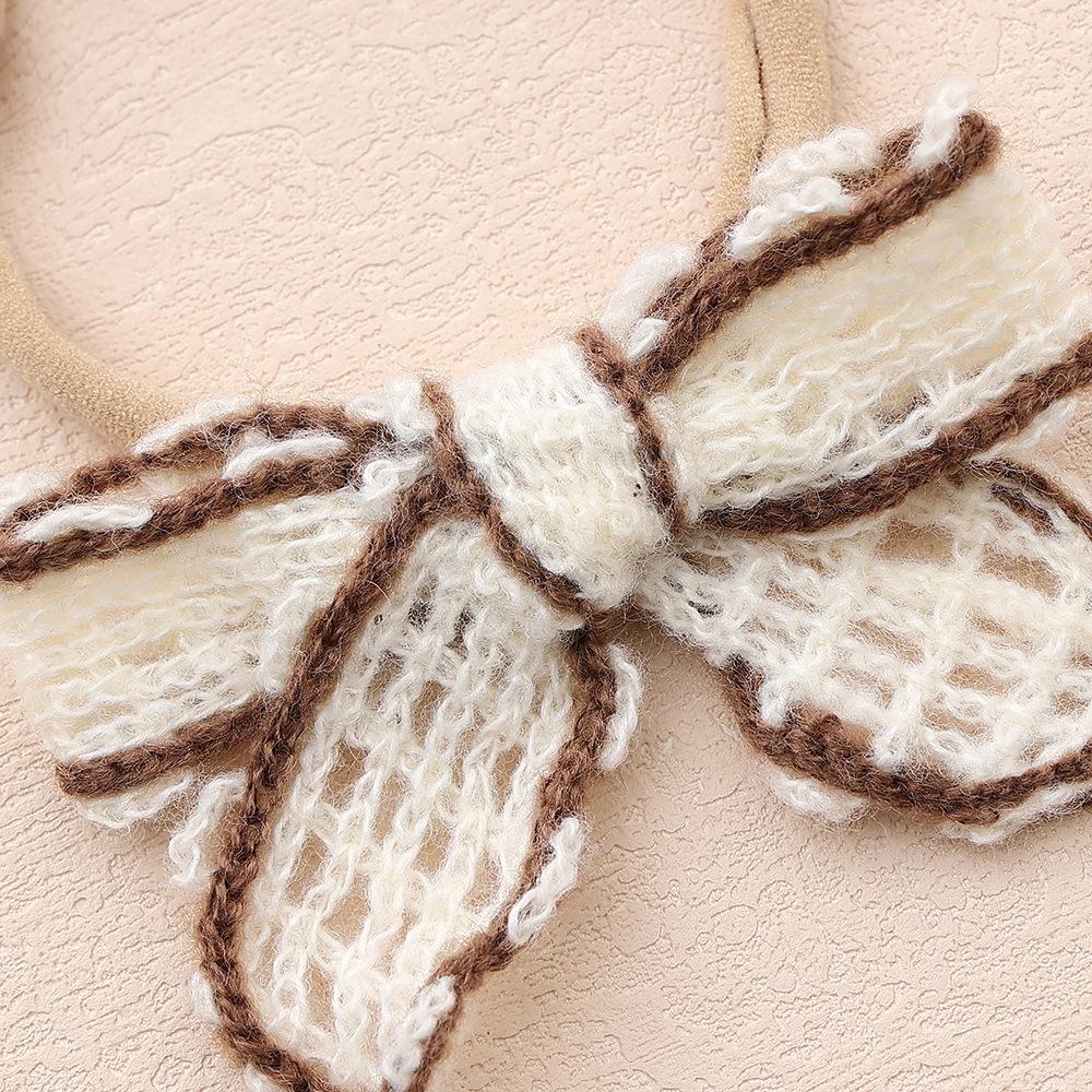 Children'S Hair Accessories Baby Cotton Bow Headband Elastic Nylon Baby Headband