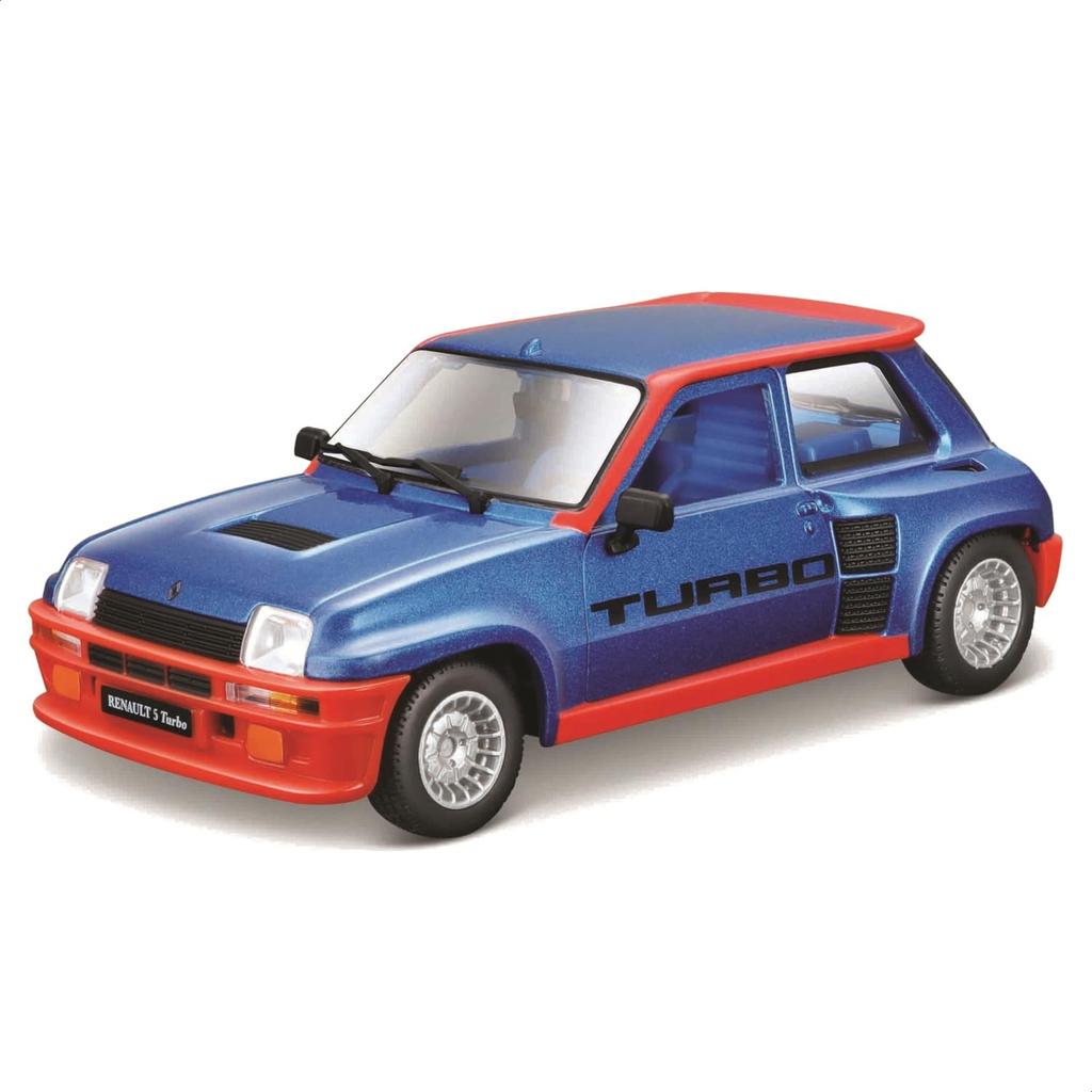 Bburago 1/24 Scale Renault R5 Turbo Blue / Diecast Model Car, Finished Product, 18-21088 BU