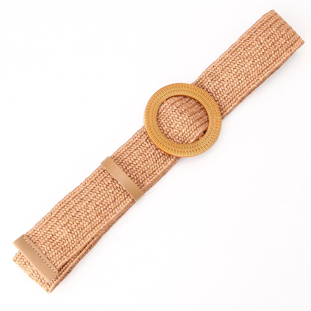 

Colorful Bohemian Style Belt Woven Ethnic Style Waistband Vintage Boho Straw Weave Belt Women Style 9