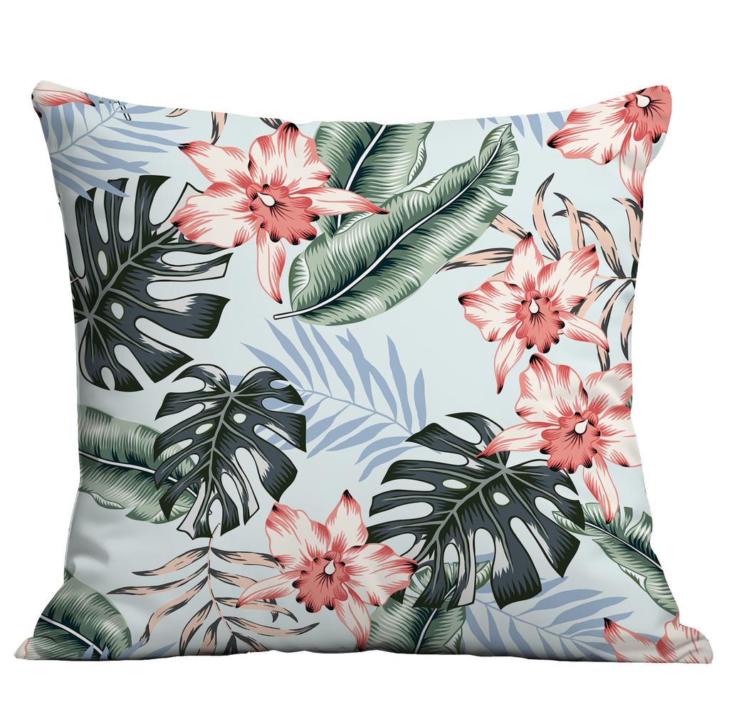 Νέα Πράσινα Φυτά, Τροπικά Φυτά, Μαξιλάρι Τυπωμένο Υψηλής Ευκρίνειας, Κάλυμμα Μαξιλαριού Καναπέ Σπιτιού