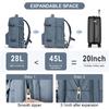 Extra Large Travel Backpack for Men Women,Person Item Flight Approved Scalable Carry On Backpack,Waterproof Camp Laptop Backpack