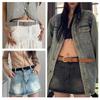Durability Casual Belt Women's Leather Waistband Vintage Western Waist Belts for Jeans and Dresses
