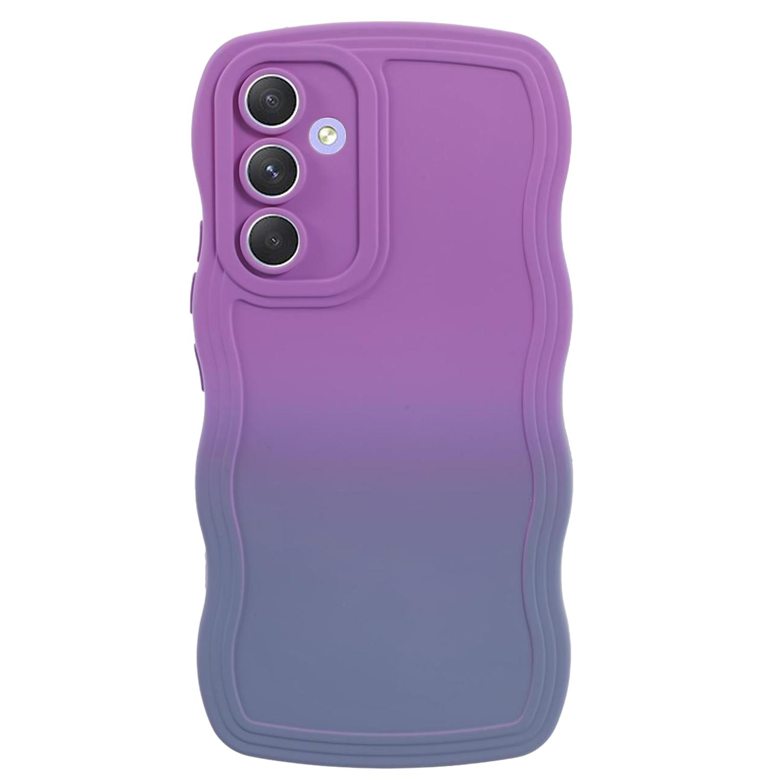 

JTW Series for Samsung Galaxy A54 5G Case Anti-scratch Rubberized Phone Cover Purple+Lavender Grey