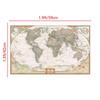 The Vintage World Map,Painting Retro Decorative Hanging Picture Wall Art Poster, School Supplies Home Decor,Travel Supplies
