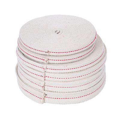 1.1cm/1.3cm/1.5cm/2cm Width 1Meter Long White Flat Cotton Kerosene Lamp Wick with Stitch Braided For Oil Lamps Candle Burner