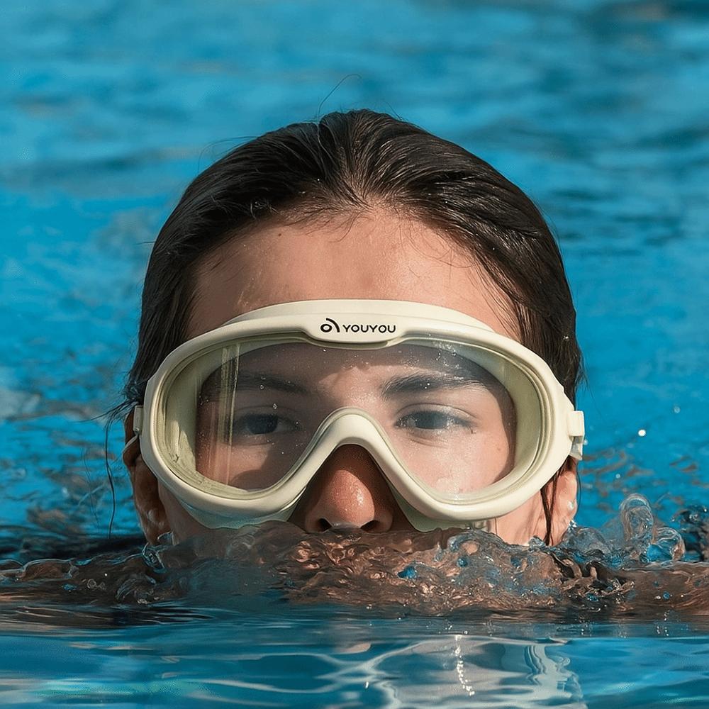 High-Definition Freediving Mask Anti Fog Diving Mask Comfortable Swimming Goggles  For Women