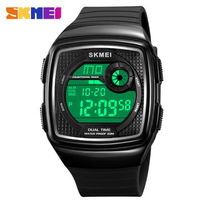 Herren-Elektronikuhr Multifunktions-Sport-Outdoor-Uhr Wasserdichte leuchtende Weckeruhr Elektronikuhr für Schüler Herren
