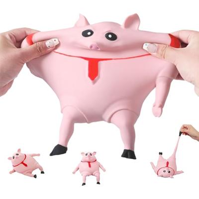 Jouet cochon rose à presser, jouet anti-stress sensoriel, amusant et extensible, pour enfants et adultes