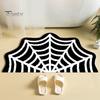 Durable Fade-resistant Rug Halloween Bathroom Rug, Spider Web Bath Mat, Gothic Pumpkin Lantern High-definition Printed Carpet Non-Slip Area for Front