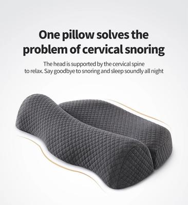 Almohada cervical, almohada de contorno de espuma viscoelástica, almohadas de cama para dormir de lado, almohada ortopédica ergonómica para dormir