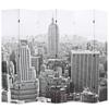 Folding Partition 228x170 Cm New York Black and White
