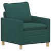 Sofa Dark Green 76 x 81 x 87.5 cm Fabric