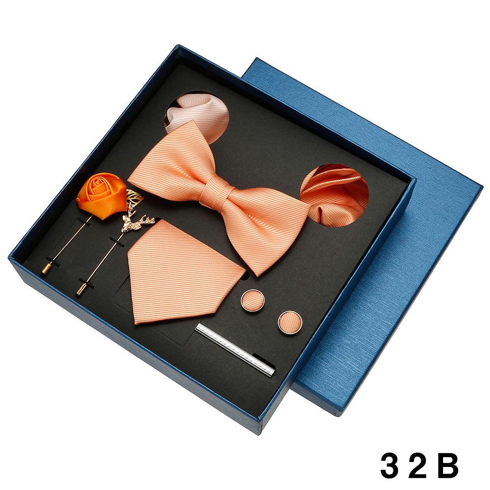 Men's Formal Suit Bow Tie Gift Box Set for Weddings and Business