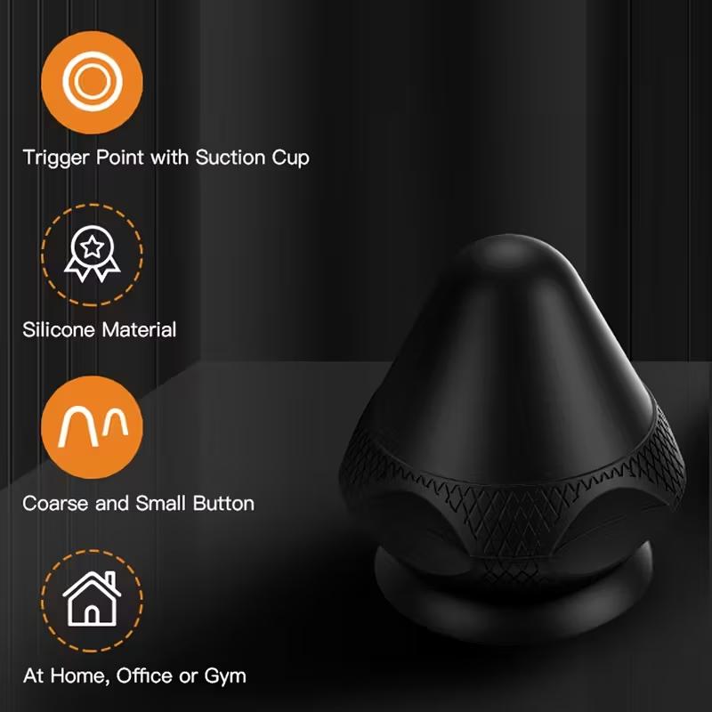 Deep Tissue Trigger Point Massage Ball with Suction Cup Multifunctional Back Neck Pain Relief Tool