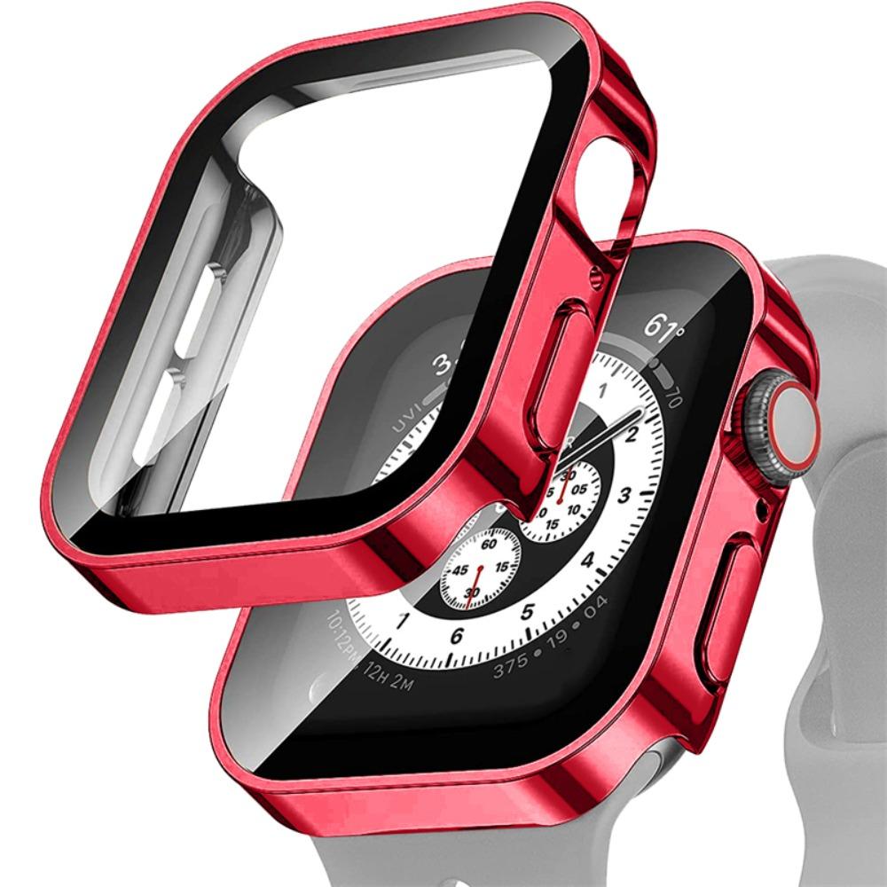 Electroplating Screen Protector for Apple Watch Cover 46 42 45 41 44 40mm  Waterproof Case+Glass for iWatch 11 10 9 8 7 6 5 4 SE