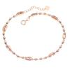 Purple Gold-Plated Rose Gold Color Gold Purple Gold Daily Wear Shiny Transfer Bead Bracelet Women'S High Sense