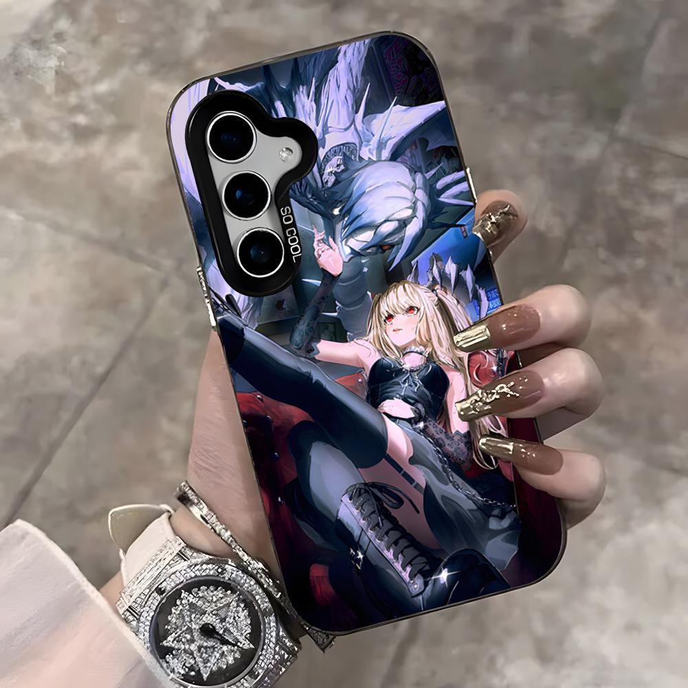 Misa Death Note Phone Case For Samsung S25 Ultra S23 S22 S21 S20 Ultra Plus S24 Fe A54 A55 Color Silver Cover