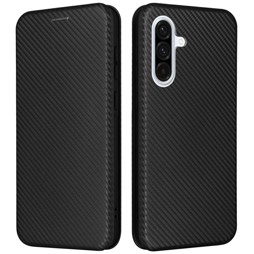 For Samsung Galaxy A26 5G Case Carbon Fiber Texture Drop-Proof PU Leather Phone Cover