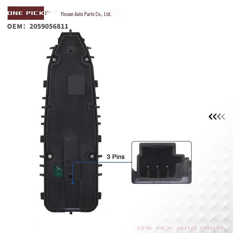 2059056811: Compatible pour Mercedes-Benz Classe C Interrupteur de Lève-vitre Électrique avec Fonction de Pliage.