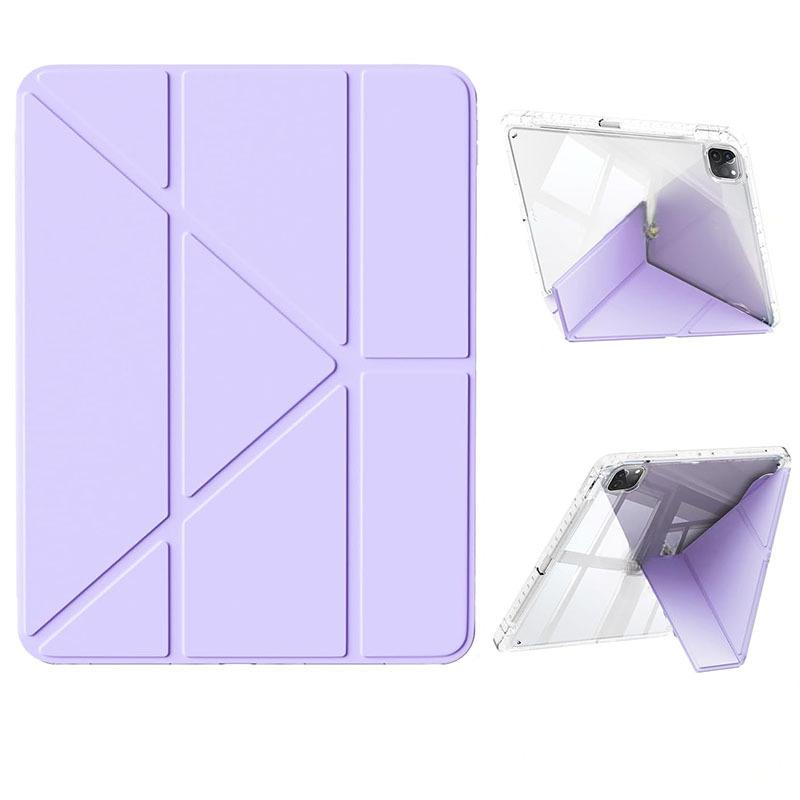 For IPad Protective Case, Y-Fold Air 11 Tablet Cover, Acrylic Deformable Pen Slot, Flip Cover With Sleep Function