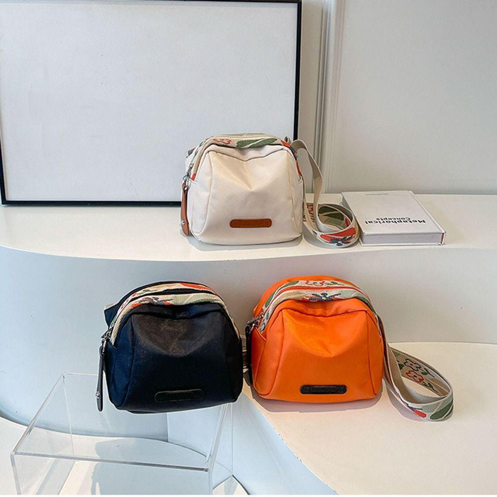 Large Capacity Shell Bag Wide Shoulder Strap Shoulder Bag Simple Women's Crossbody Bag  Camping