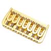 Electric Guitar Fixed Short Bridge Hardtail 7 String Through Body Design Non Tremolo Golden