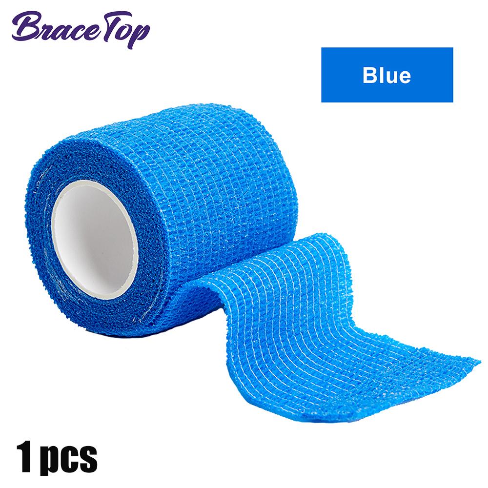 Bracetop 4 5M Colorful Elastic Sport Bandage Self Adhesive Knee Ankle Support Kinesiology Tape for Fitness
