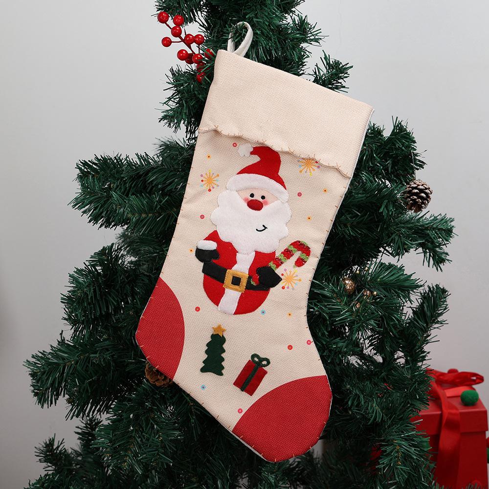 New Christmas tree decoration gift bag gift socks Christmas candy Christmas stockings Christmas home window decoration