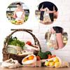 Eco-friendly Pure Cotton Mesh Drawstring Bag for Fruit & Vegetables