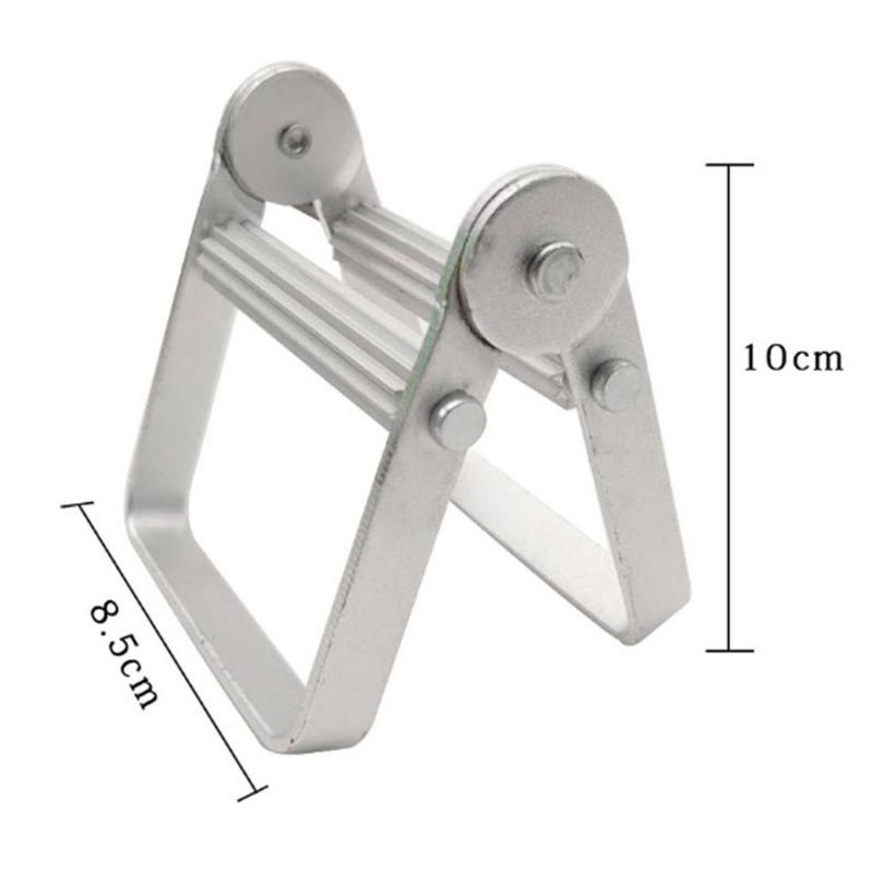 1pc Lazy Toothpaste Dispenser Tube Squeezer Bathroom Metal Squeezer Tool Hair Color Dye Cosmetic Paint Squeezer Tube Tightener