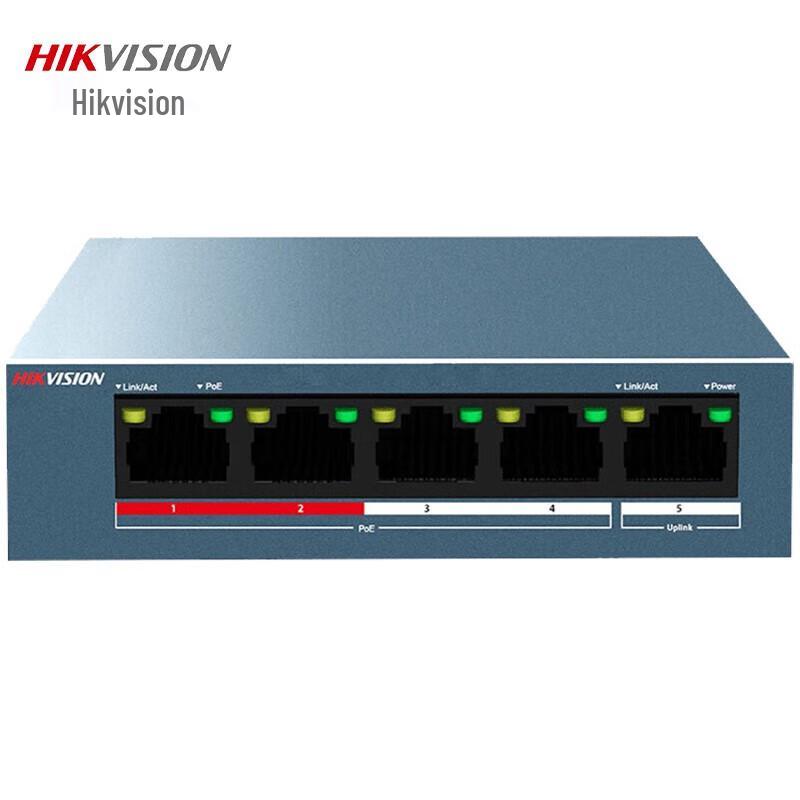 

Hikvision DS-3E0105P-E/M 5-Port PoE Surveillance Switch