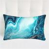 Marble Pillowcases Cushion Cover 20x30 Inches, Decor Throw Pillow Covers for Living Room Blue Marble Abstract Pattern Pillow Covers Queen Size for