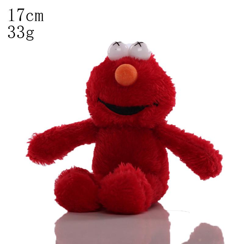 

Sesame Elmo Street Ernie Bert Big Bird Cartoon Character Plush Toy Pendant And Red Pendant