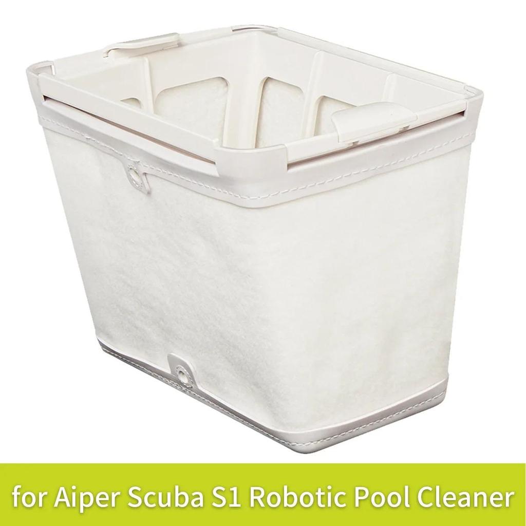 Cestello Filtro di Ricambio per Aspiratore Robotico per Piscina Aiper Scuba S1, con Filtro a Rete Grossolana o Fine