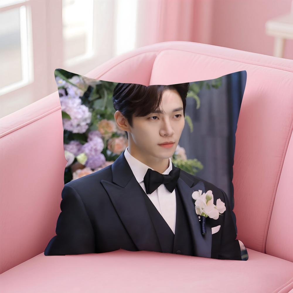 singer charismatic JJunho Cushion Cover Pillow Case Soft Skin Friendly Fabric Concealed Zipper