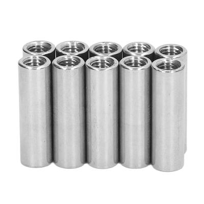 10KS Vnútorný závit Spojovacia matica M8 X 1.25 12 L40mm Sada spojovacích matíc okrúhleho tvaru na spojenie