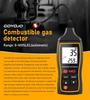 Brennbares Gasleckdetektor-Analysator Methan Entzündlich 9999PPM 100% UEG Brennbarer Naturtester LCD Ton- und Lichtalarm