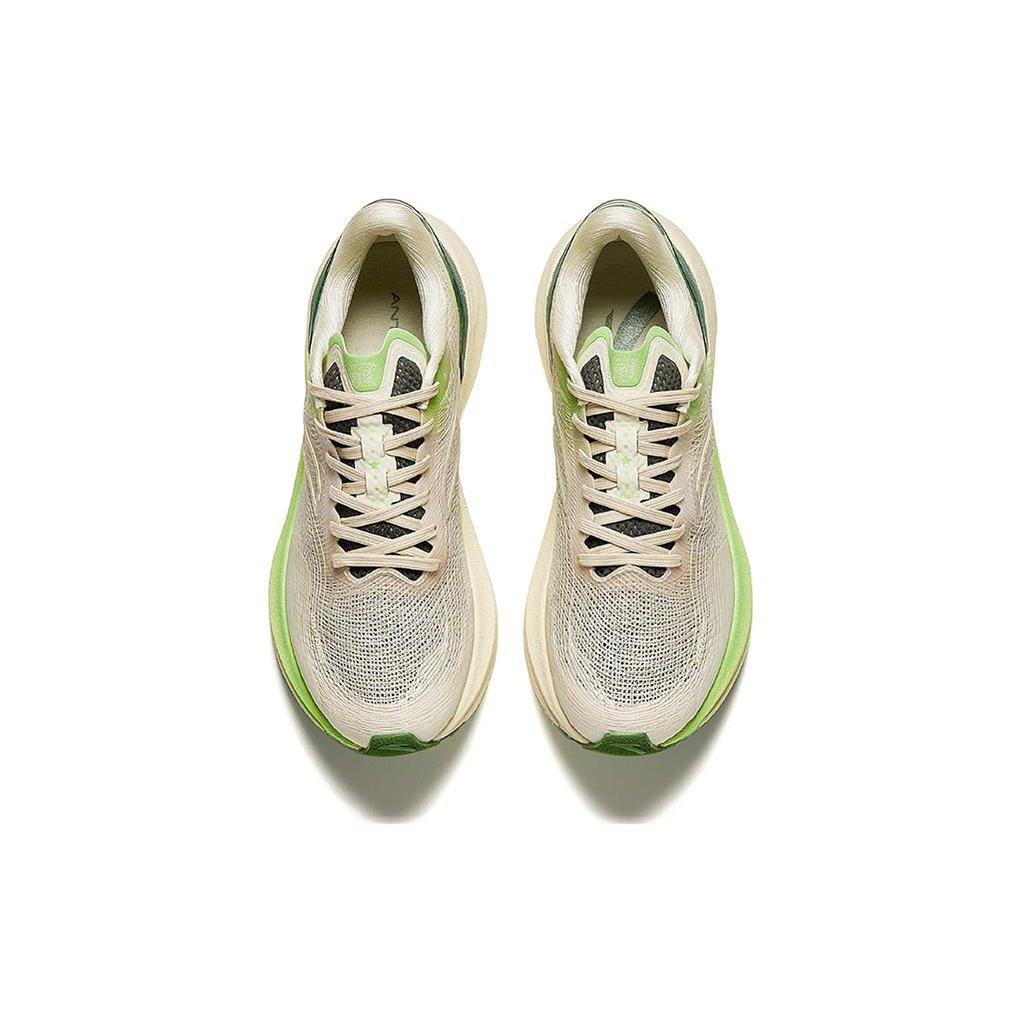 Anta Champion Running Shoes Pro - String Technology Shock Absorption Durable Low Top Men Sneaker White Green 112425563-4