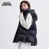 XueZhongFei Unisex Goose Down Vest with Detachable Hood