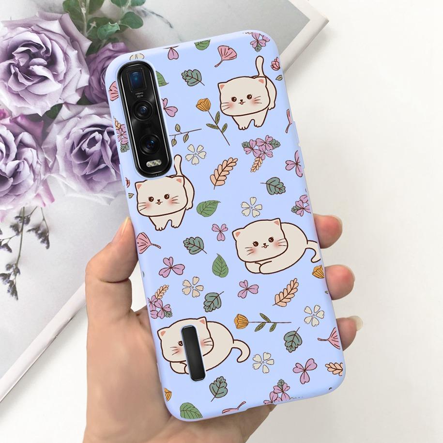For OPPO Find X2 Pro Case Find X2 X 2 Pro CPH2025 Fashion Flower Silicone Cover Phone Cases For OPPO Find X2 Lite Neo X2Neo Capa