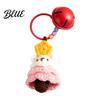 Crochet Christmas Keychain Knitted Bag Tree Hat Bell Handmade Yarn with Glove Wreath Charm Key
