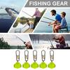 5Pcs Fishing Bobber Stopper Plastic Swivel Anti-collision Buffer Block Professional Universal Wire Protector Accessories Float Stopper Beans Fish