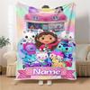 Custom Name Fantasy World Adventure Party Blanket For Couch Bed Plush Cozy Fuzzy Blanket Super Soft Warm Blankets For Fall And Winter 0916233