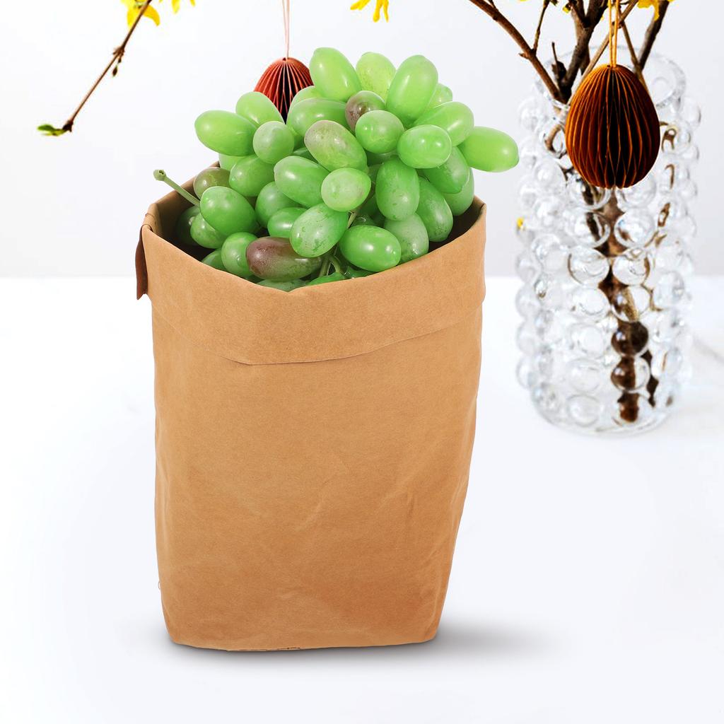 Starke Kraftpapiertüten für den täglichen Gebrauch Starke Tragfähigkeit Auslaufsicheres Design Perfekt für Lebensmittelverpackung Lagerung Haushaltswaren