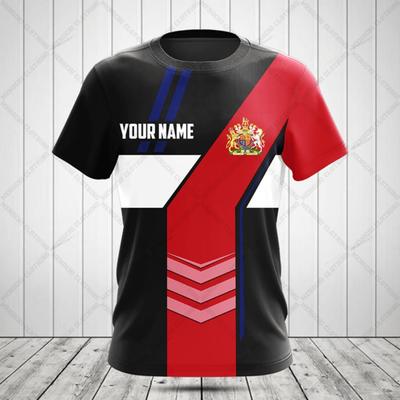 Personalizza Magliette Calcio Inghilterra Estive Fresche Abbigliamento Sportivo Per Uomo Maglia Larga Oversize Girocollo Manica Corta T-shirt Top Quotidiani