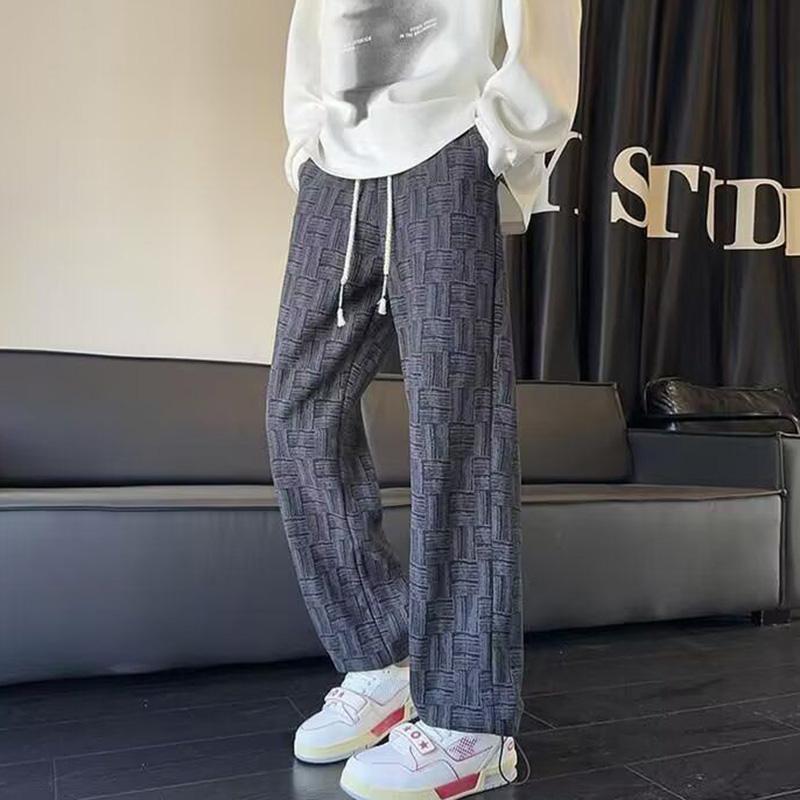 

Pants for Women Elastic High Waist Long Trousers Plus Size Thickened Autumn Loose Stretchy Versatile Casual Wide Leg Pants XXXXL чорний