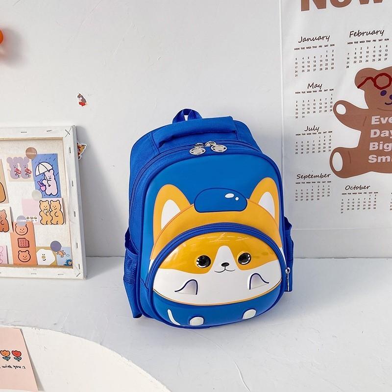 Haonna Kids Backpack Cute Cartoon Shoulder Bag Anti-theft Breathable Lightweight Oxford Fabric